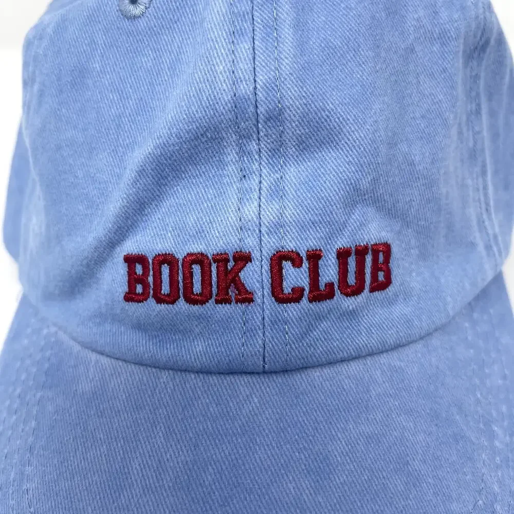 Primark Book Club Hat Baseball Cap Blue New with Tags 100% Cotton